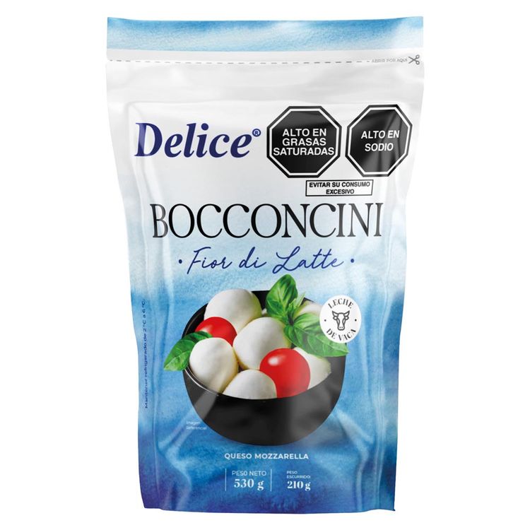 Queso Mozzarella Fior di Latte Delice Bocconcini 530g