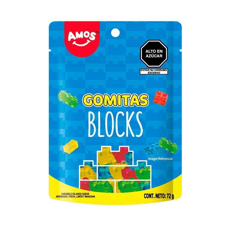 Gomitas Amos 4D Bloques 90g
