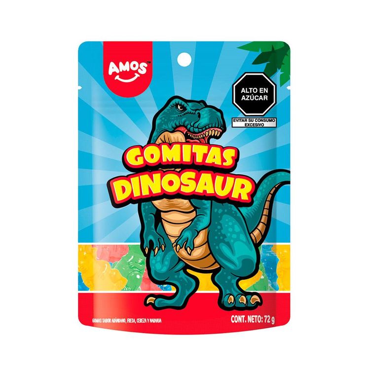 Gomitas Amos 4D Dinosaurios 72g