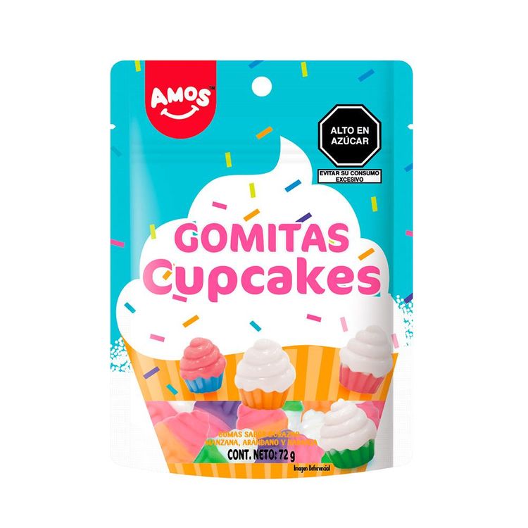 Gomitas Amos 4D Cupcakes 90g