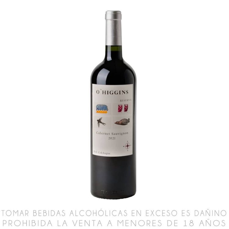 Vino Tinto Cabernet Sauvignon O'Higgins Reserva Botella 750ml