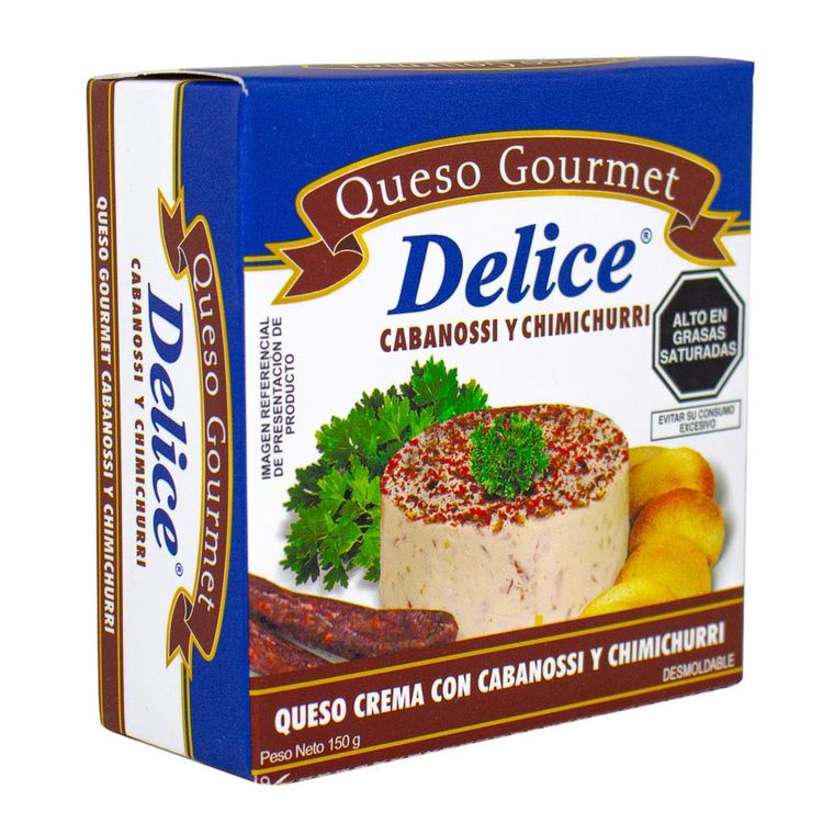 Queso Crema con Cabanossi y Chimichurri Delice 150g