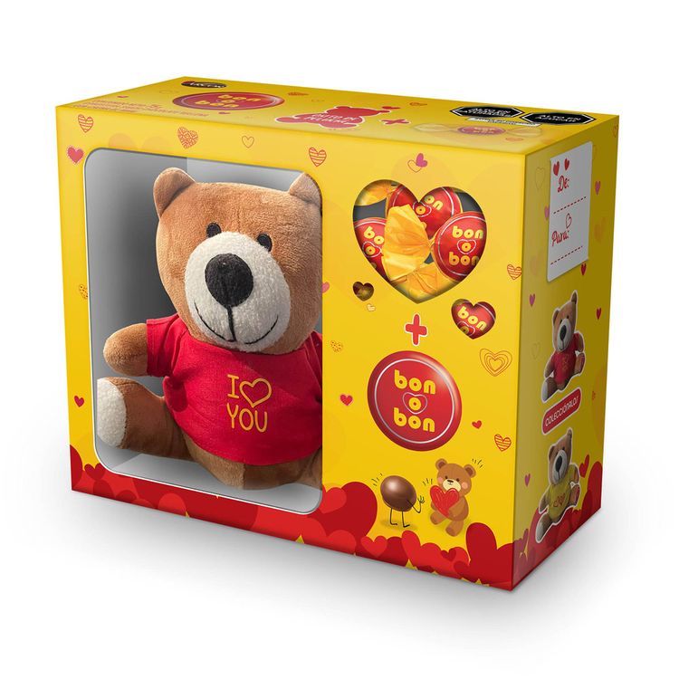 Bombones Bon o Bon 75g + Oso de Peluche
