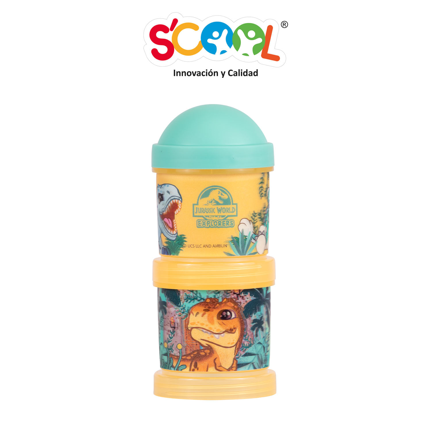 Porta Snack Tapa Rosca Naranja Scool