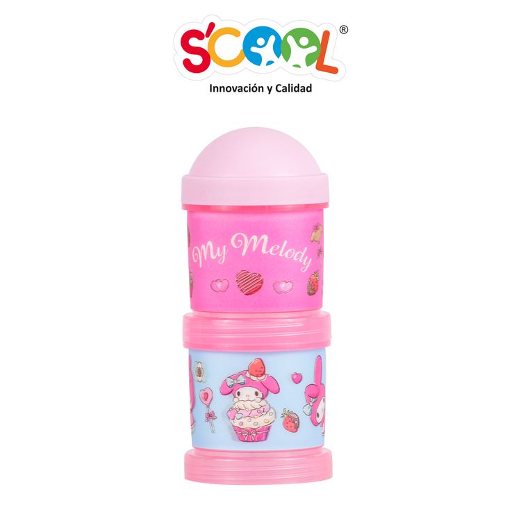 Porta Snack Tapa Rosca Rosado Scool