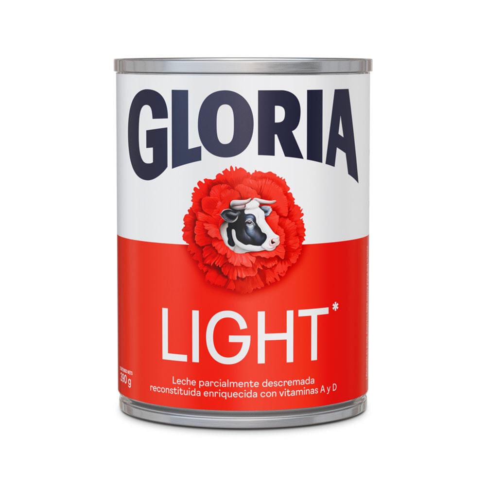 Leche Reconstituida Gloria Light Lata 390g