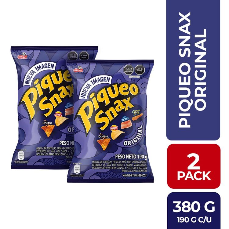 Twopack Piqueo Snax Original 190g