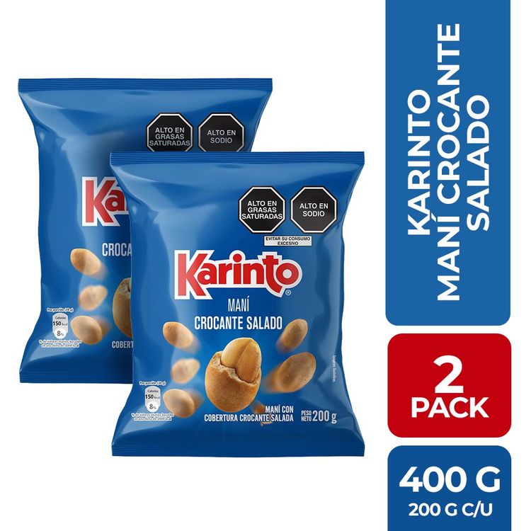 Twopack Maní Karinto Crocante Salado 200g