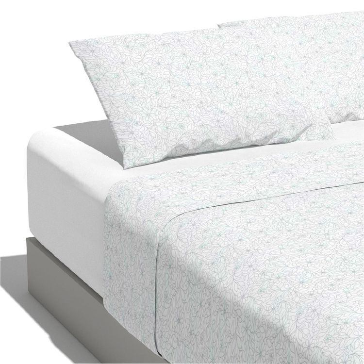 SABANA EST KP 180H PC FLOR AZUL Juego de Sábanas Estampada Krea King Plaza 180H Polialgodón Flor Azul SABANA EST KP 180H PC FLOR AZUL Juego de Sábanas Estampada Krea King Plaza 180H Polialgodón Flor Azul