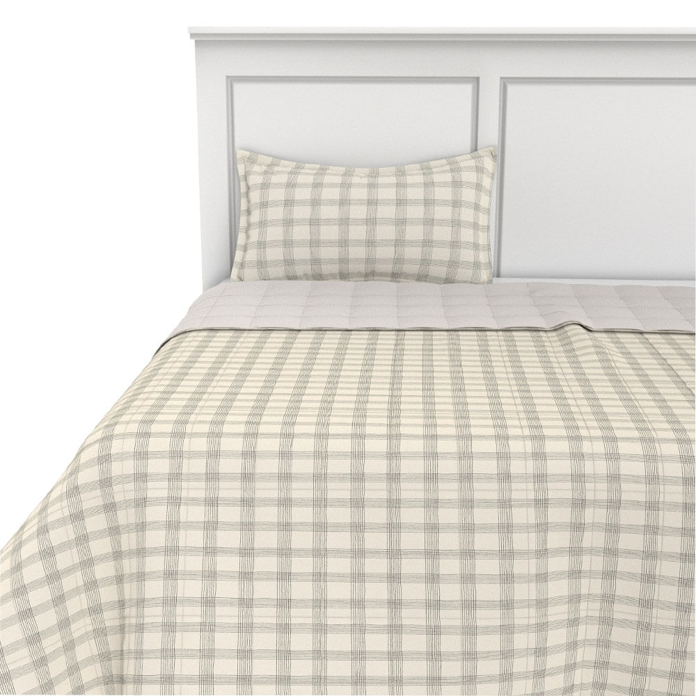 PLUMON EST MF 130G 1.5P TARTAN GRIS