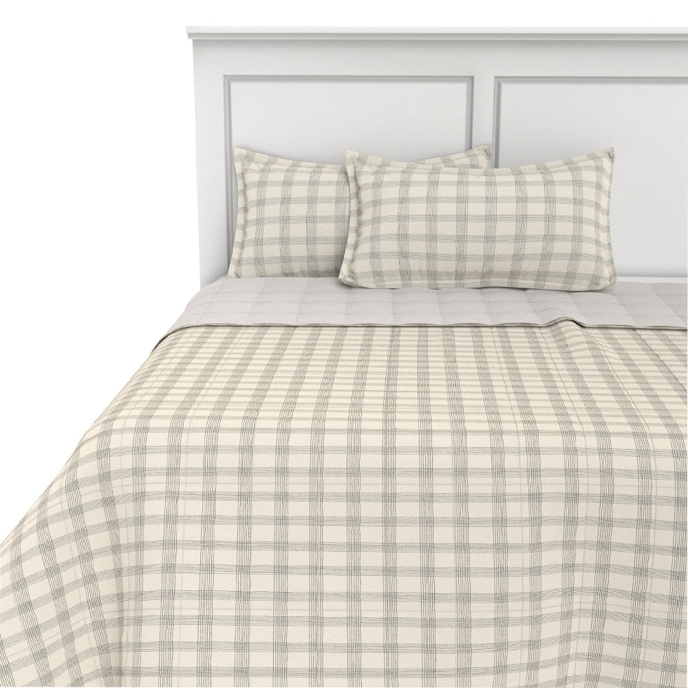 PLUMON EST MF 130G QP TARTAN GRIS