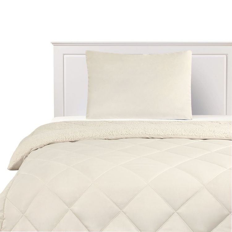 PLUMON SHERPA LISO 1.5P NATURAL Plumón Sherpa Krea Liso 1.5 Plaza Natural