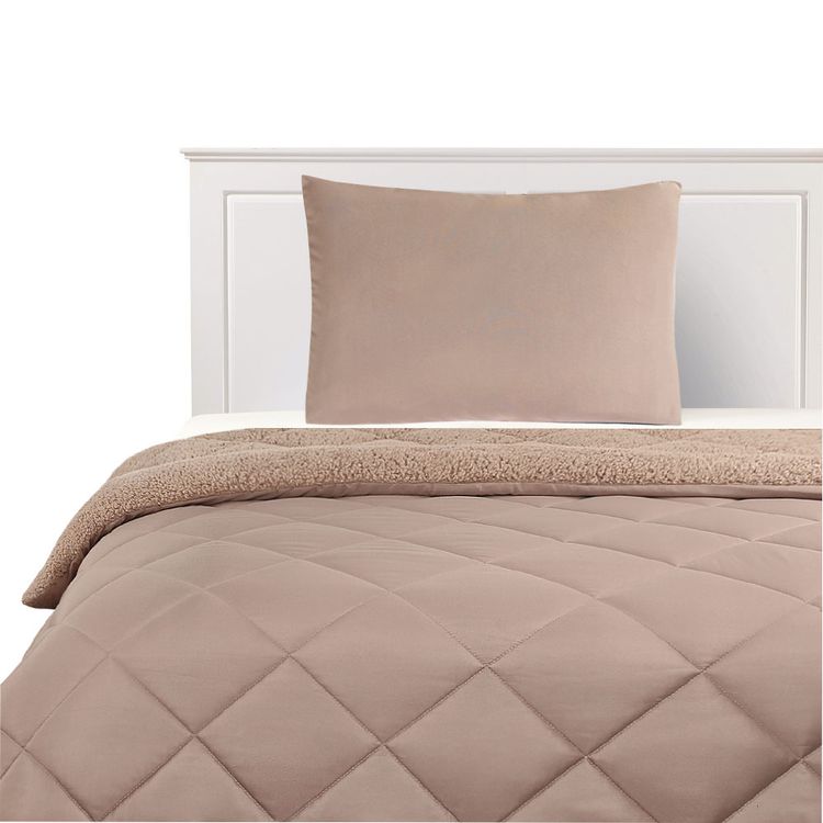 PLUMON SHERPA LISO 1.5P MOCCA Plumón Sherpa Krea Liso 1.5 Plaza Mocca