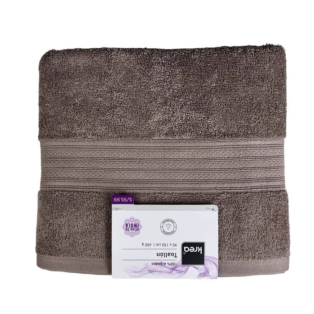TOALLON 90X150CM 450GSM TAUPE