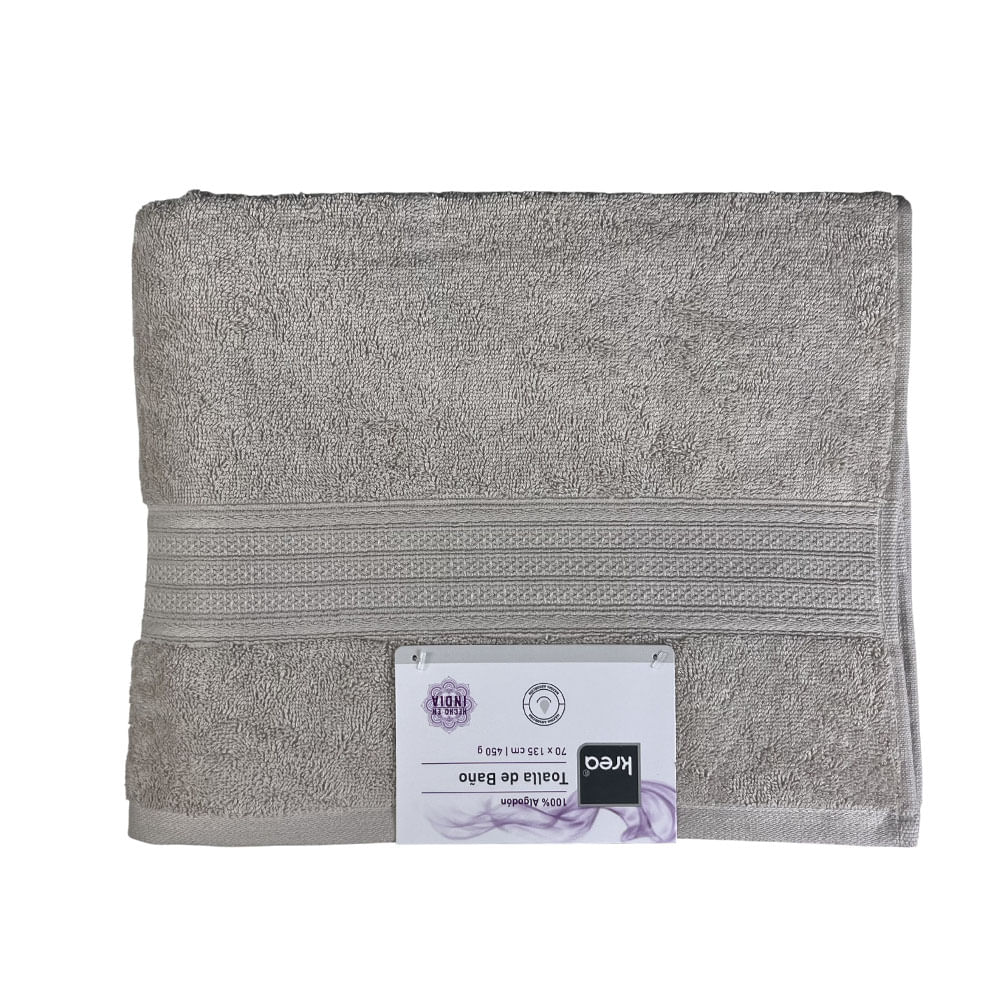 TOALLA BANO 70X135CM 450GSM NATURAL