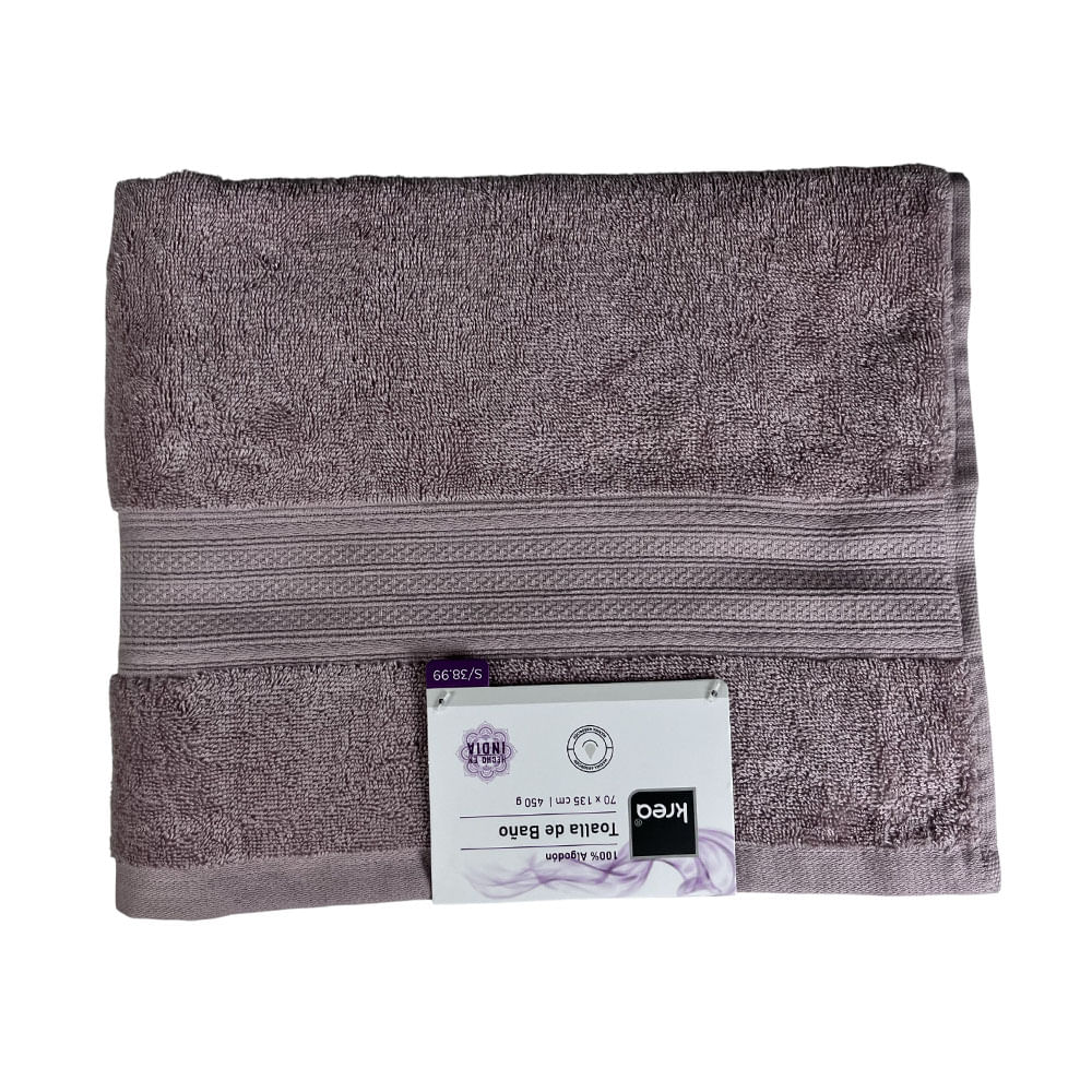 TOALLA BANO 70X135CM 450GSM LILA