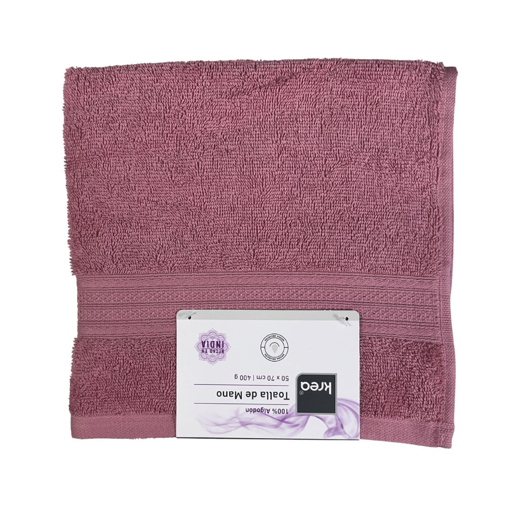 TOALLA MANO 50X70CM 400GSM ROSA