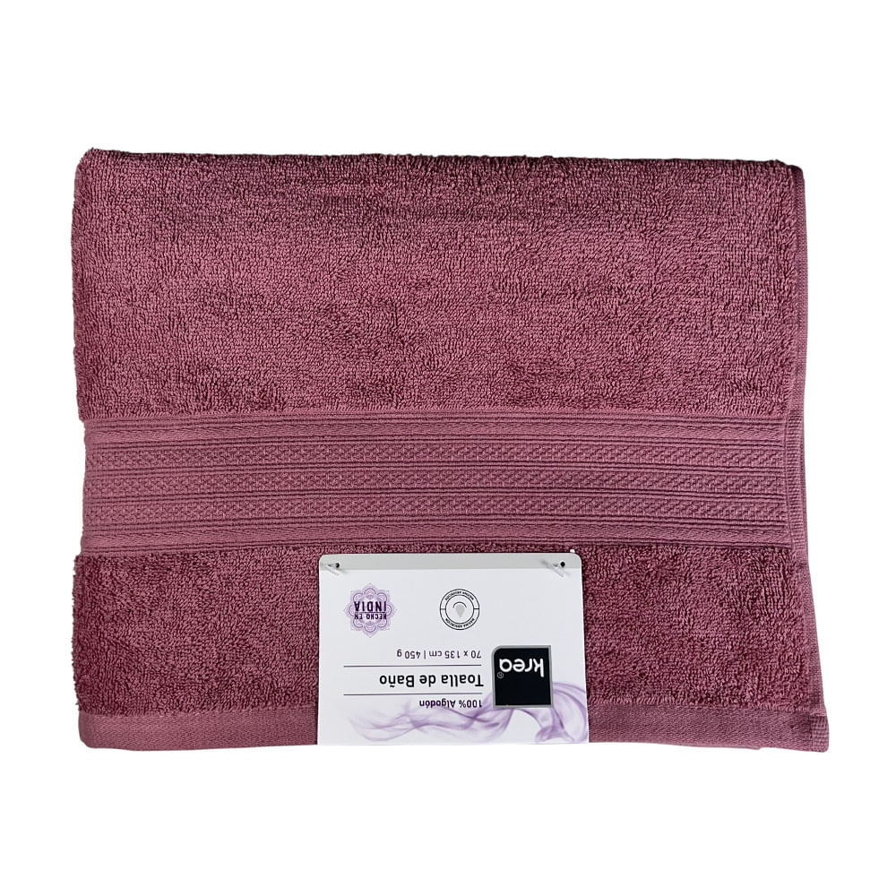 TOALLA BANO 70X135CM 450GSM ROSA