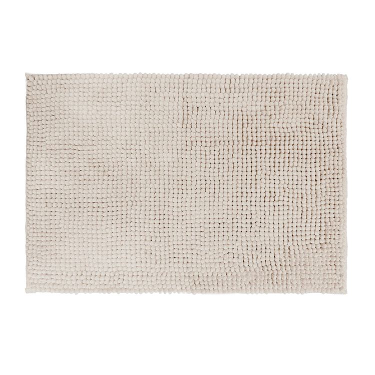 Piso de Baño Krea Shaggy Microfibra 40x60cm Taupe