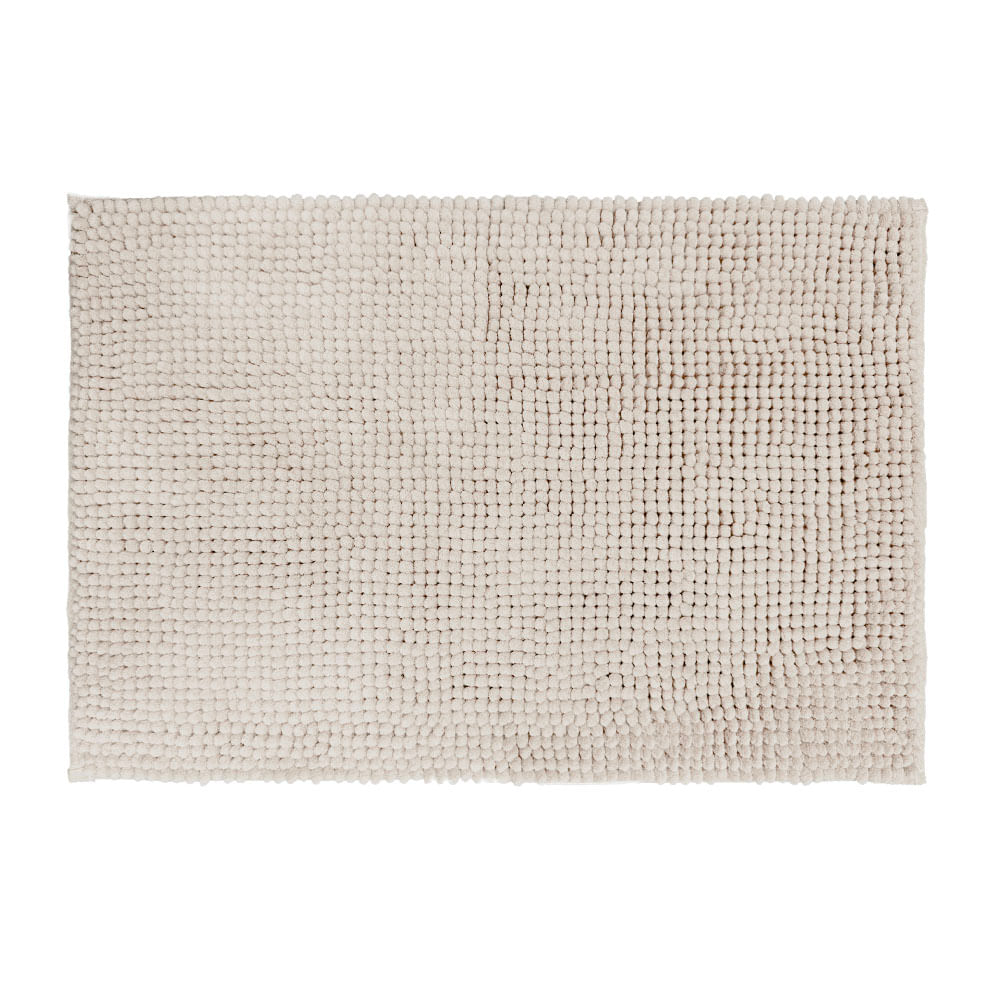 Piso de Baño Krea Shaggy Microfibra 40x60cm Taupe