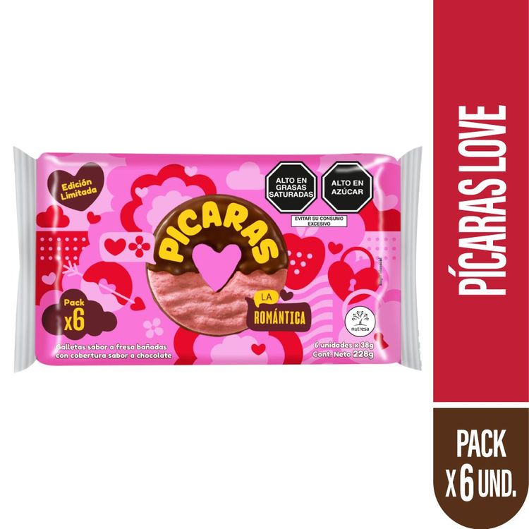 Sixpack Galleta Pícaras La Fresa 38g