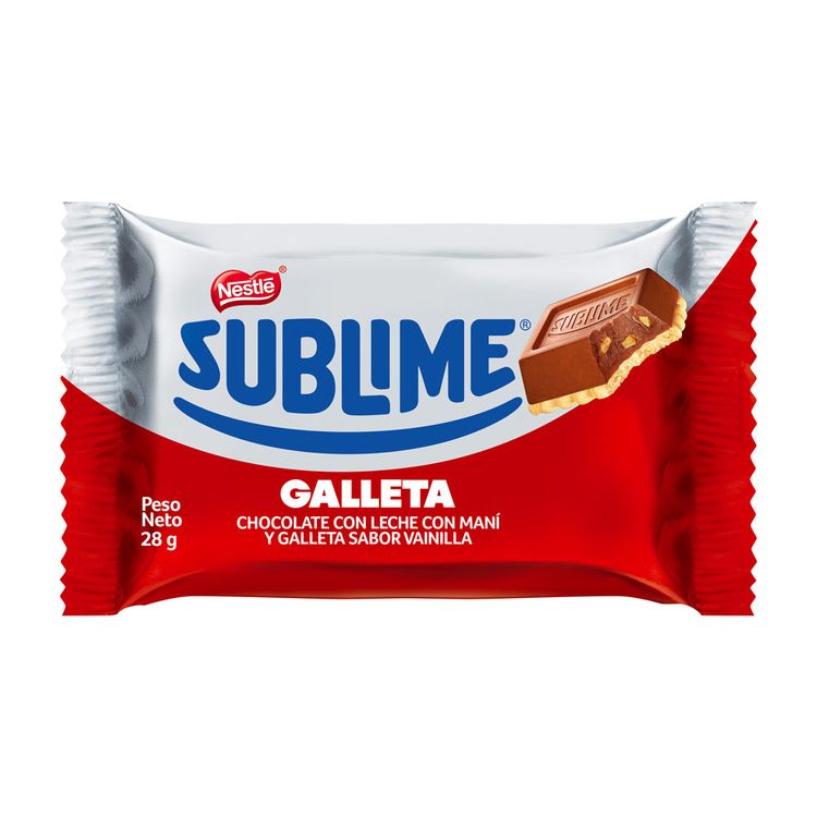 Chocolate Sublime Galleta 28g SUBLIME CHOCOLATE GALLETA 28G