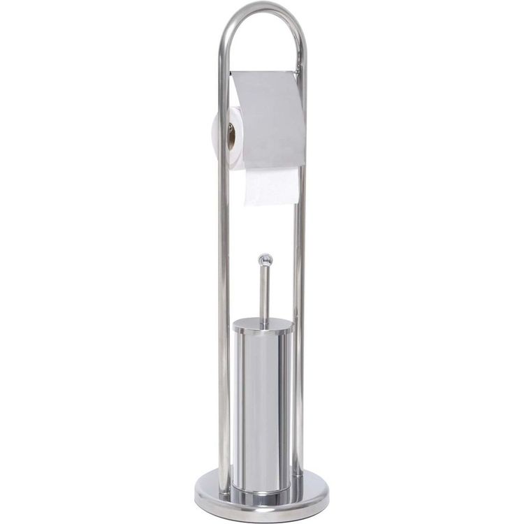 Escobilla y Portarrollos WC Acero Inox