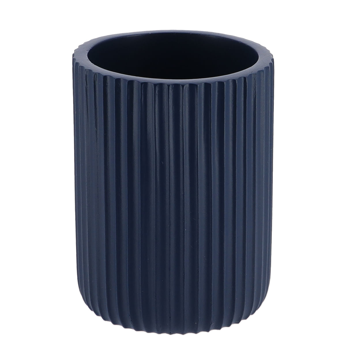 Portacepillos Polir Estriada Azul Marino