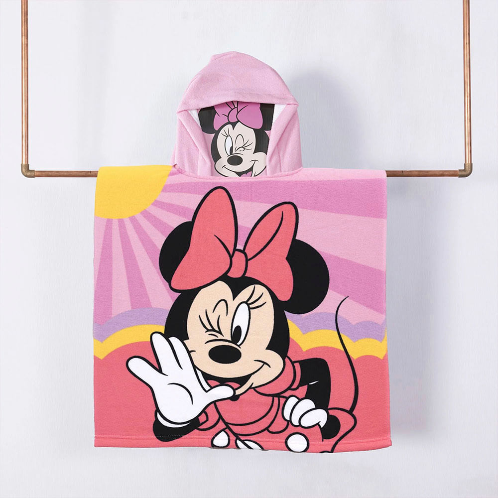 Toalla Capucha Minnie 60x120cm