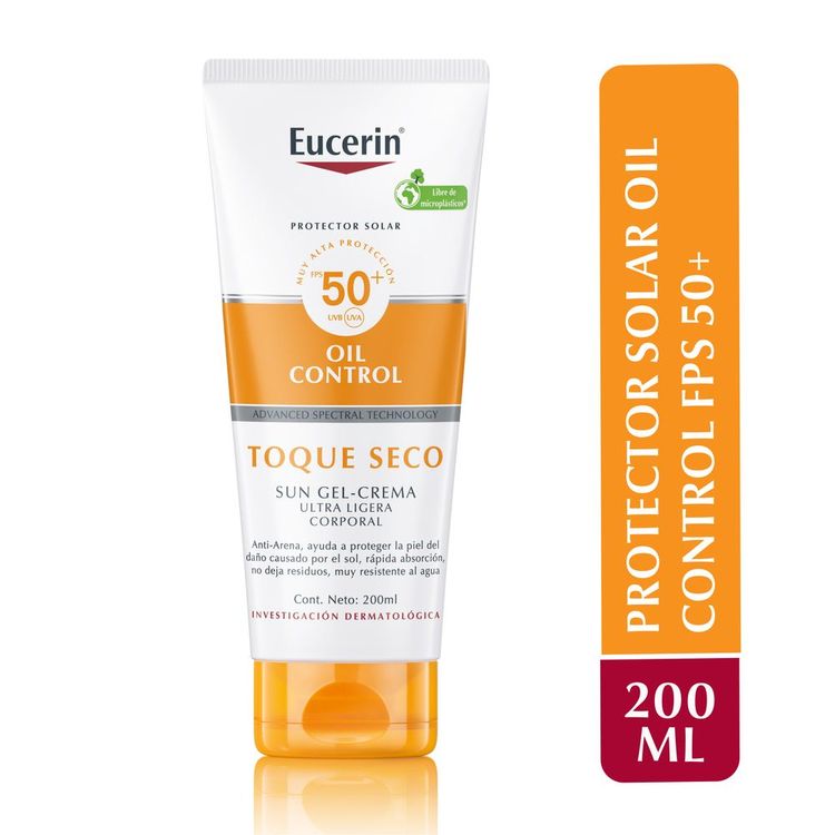 Protector Solar Eucerin Oil Control Toque Seco Gel-Crema 200ml