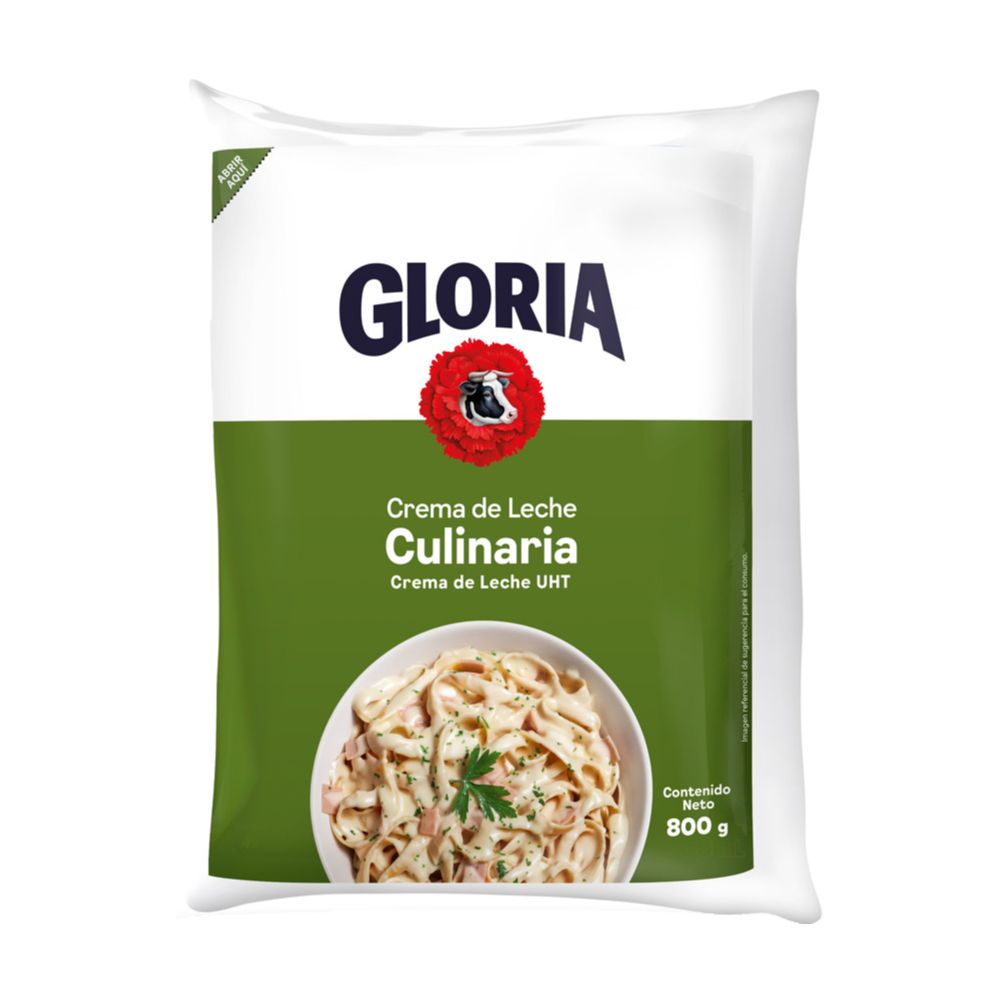 Crema de Leche Culinaria Gloria 800g