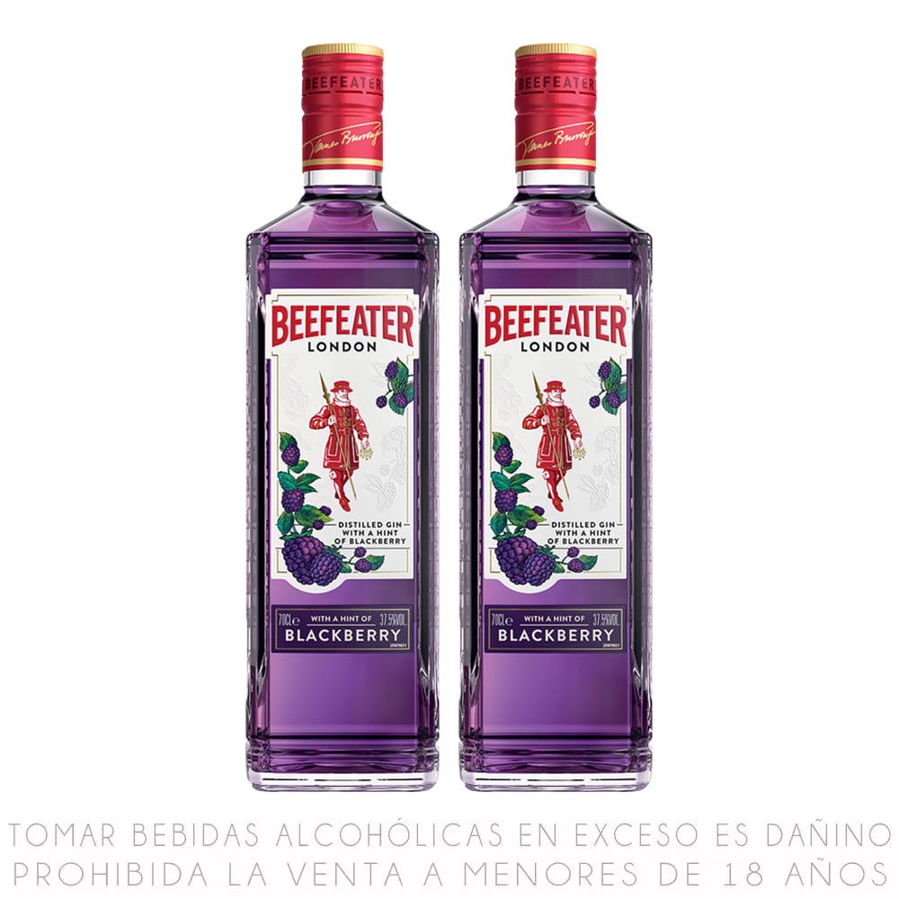 Twopack Gin Beefeater Blackberry Botella 700ml