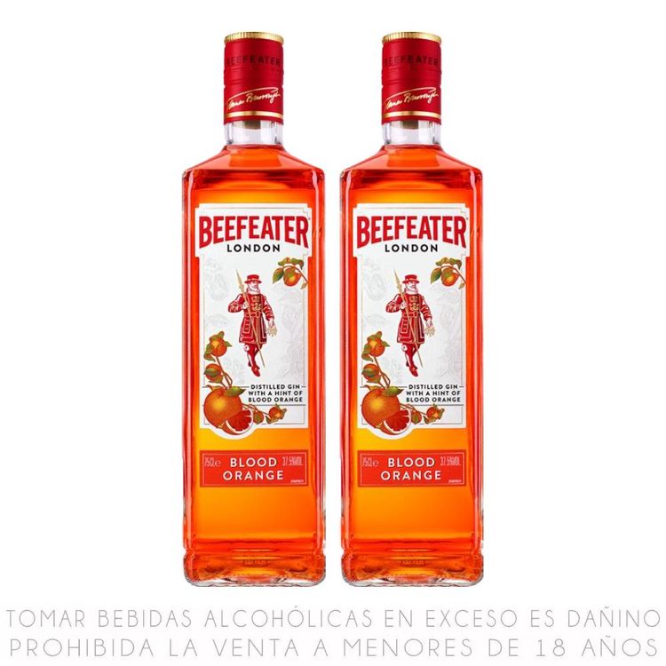 Twopack Gin Beefeater Blood Orange Botella 750ml