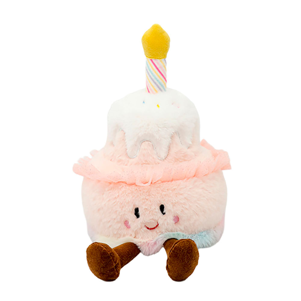 Peluche Torta Rosa Crema 30cm