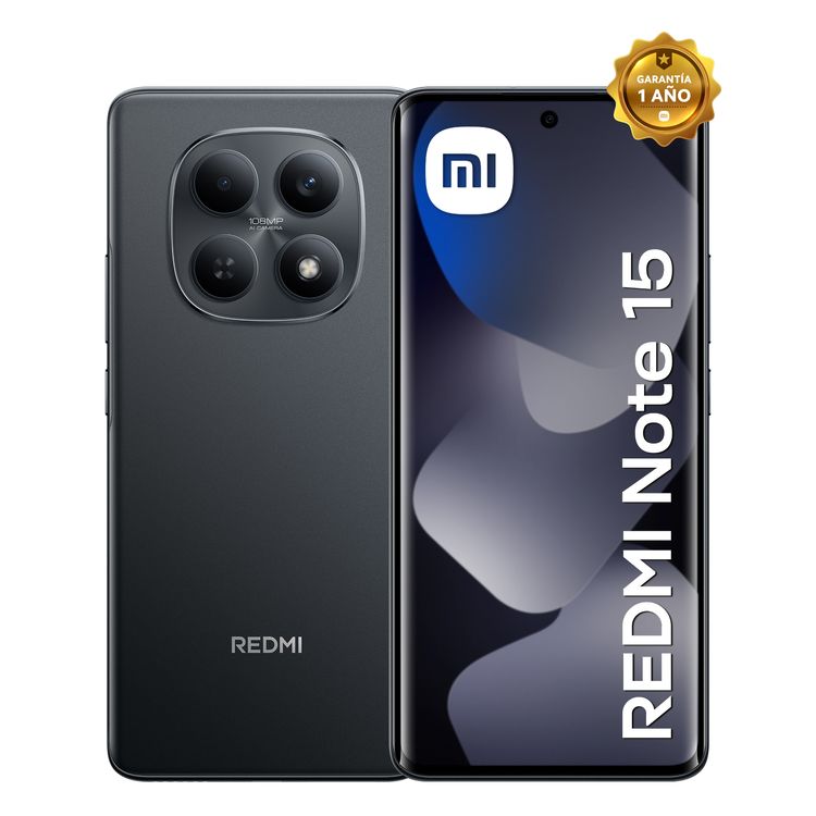 Smartphone Redmi Note 15 Negro 8G RAM 256G ROM