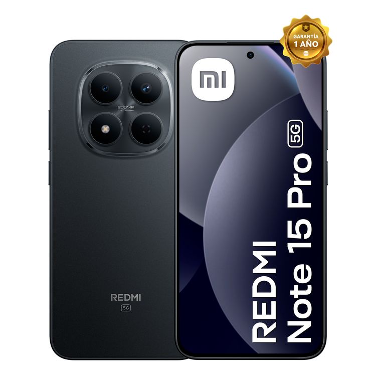 Smartphone Redmi Note 15 Pro 5G Negro 8GB RAM 512GB ROM