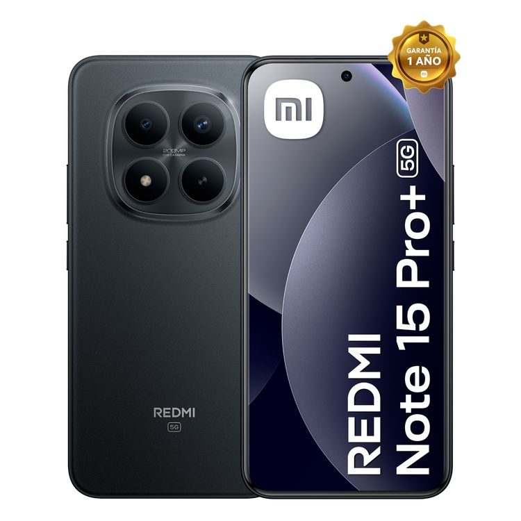 Smartphone Redmi Note 15 Pro+ 5G Negro 12G RAM 512G ROM
