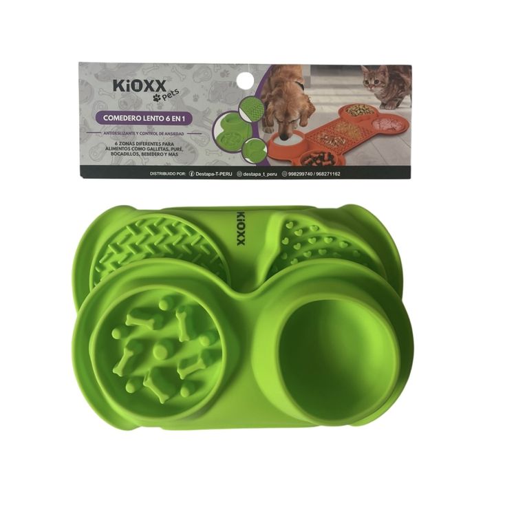 Comedero Lento Kioxx de Silicona 6 en 1