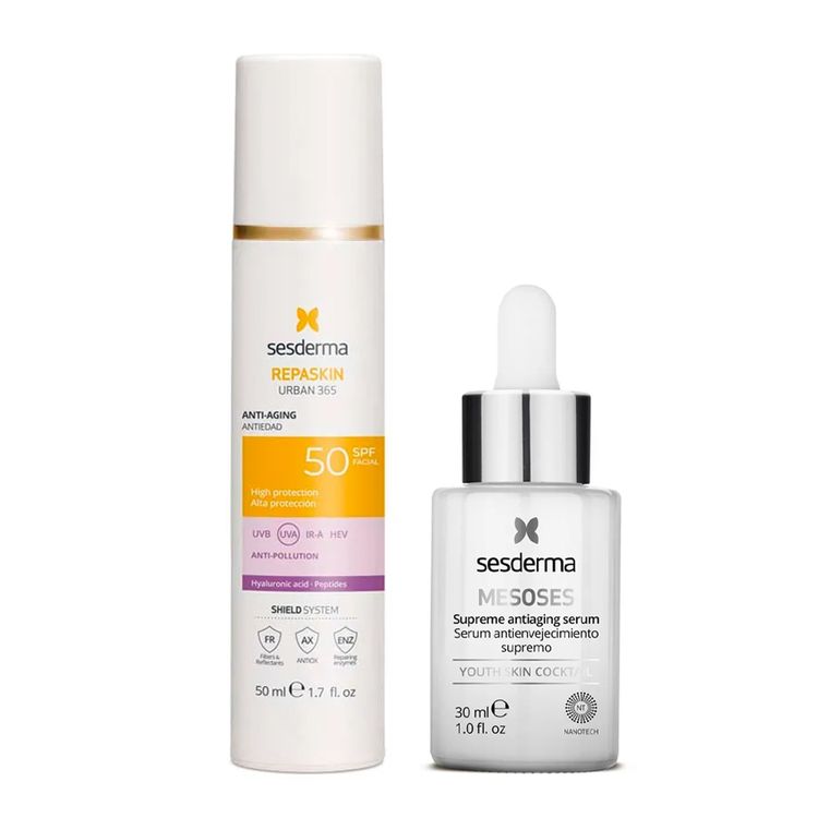 Pack Sesderma Antiedad: Sérum MESOSES + Fotoprotector REPASKIN