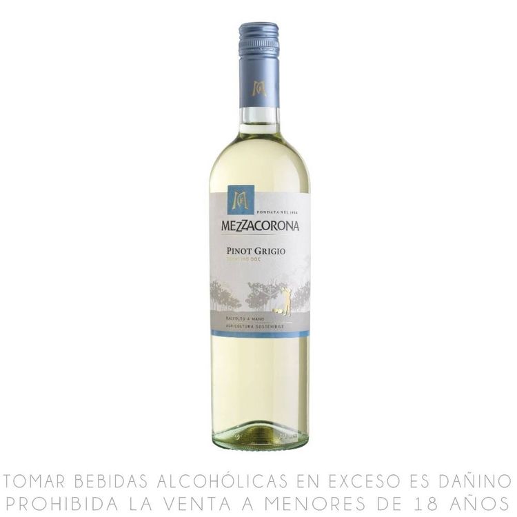 Vino Blanco Mezzacorona Pinot Grigio Botella 750ml