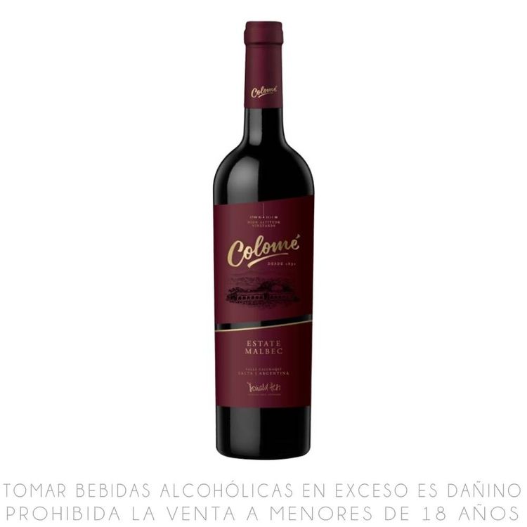 Vino Tinto Colome Estate Malbec 750ml