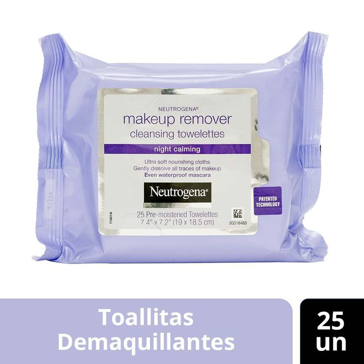 Toallitas Desmaquillantes Neutrogena Night Calming 25un