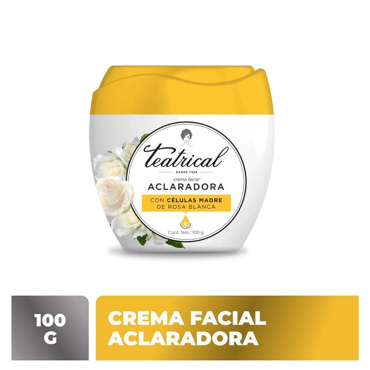 Crema Facial Teatrical Aclaradora 100g