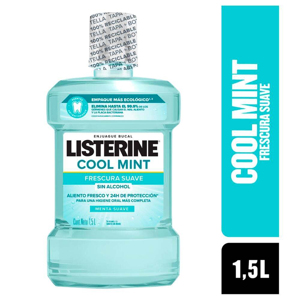 Enjuague Bucal LISTERINE Cool Mint Zero Frasco 1.5L
