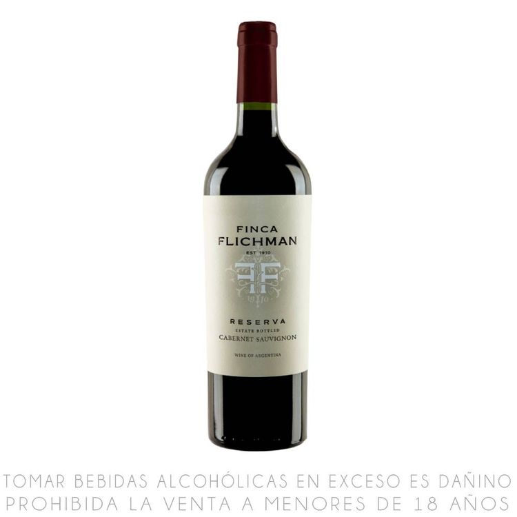 Vino Tinto Cabernet Sauvignon Finca Flichman Reserva Botella 750ml