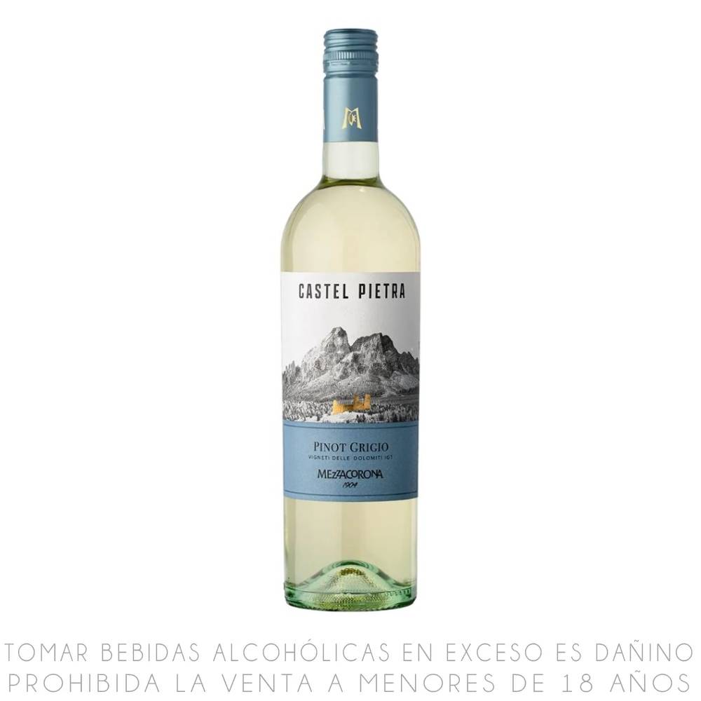 Vino Blanco Pinot Grigio Castel Pietra Botella 750ml