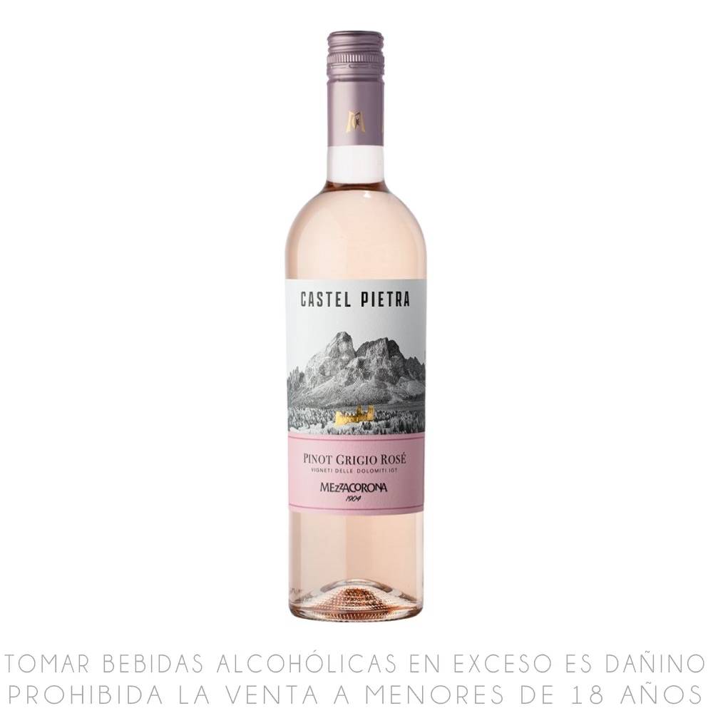 Vino Rosé Pinot Grigio Castel Pietra Botella 750ml