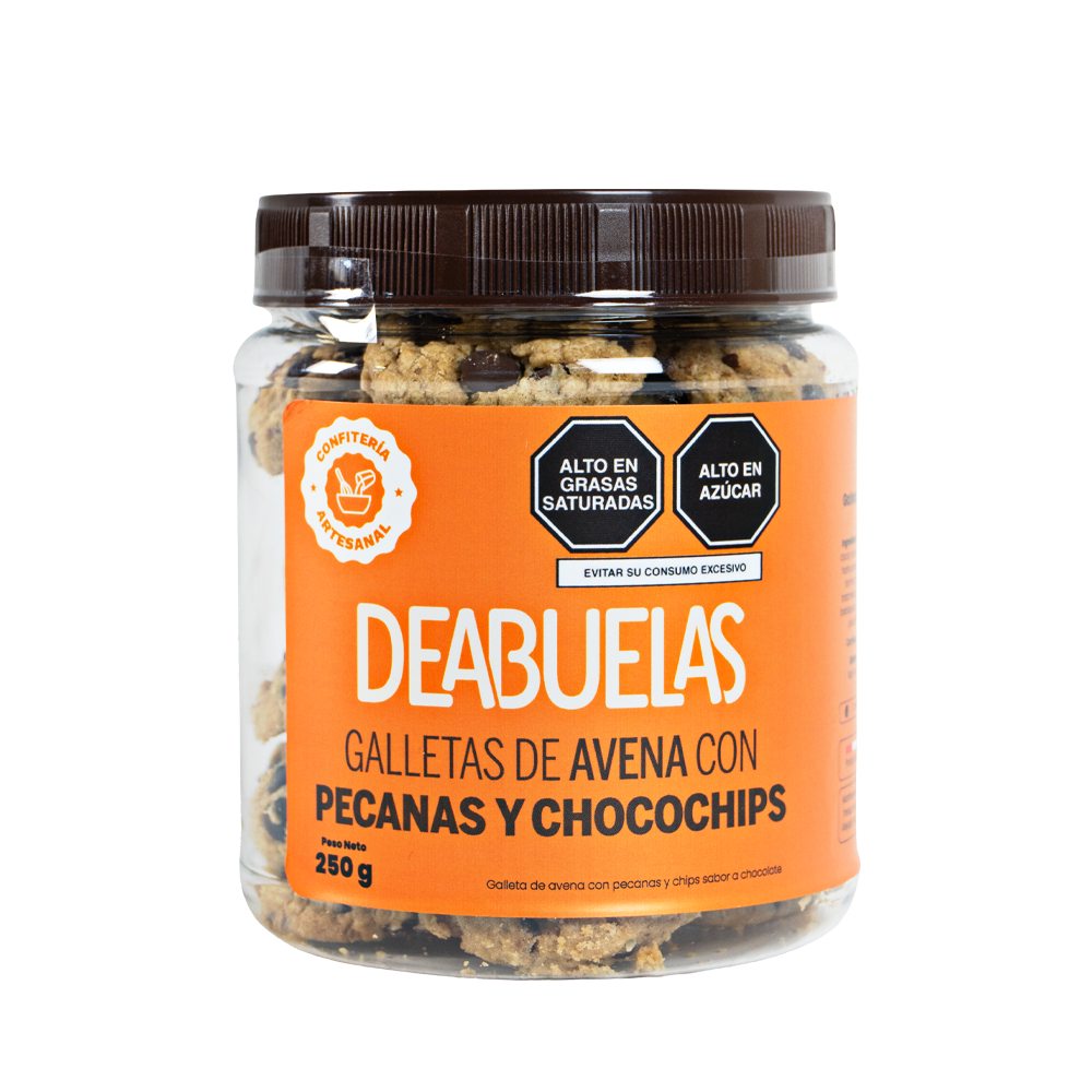 Galletas de Avena con Pecanas y Chocochips Deabuelas 250g