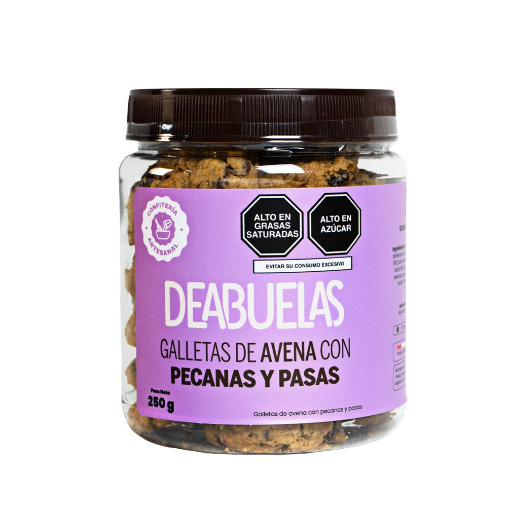 Galletas de Avena con Pecanas y Pasas Deabuelas 250g