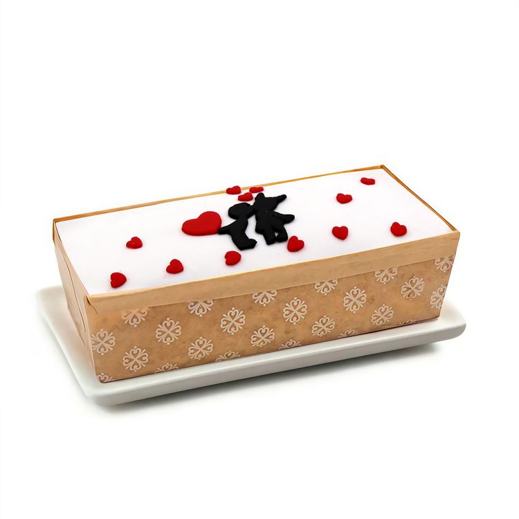 Cake Rectangular San Valentín 6 Porciones